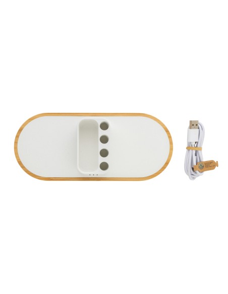 Caricatore dual wireless 10W Ontario plastica riciclata RCS